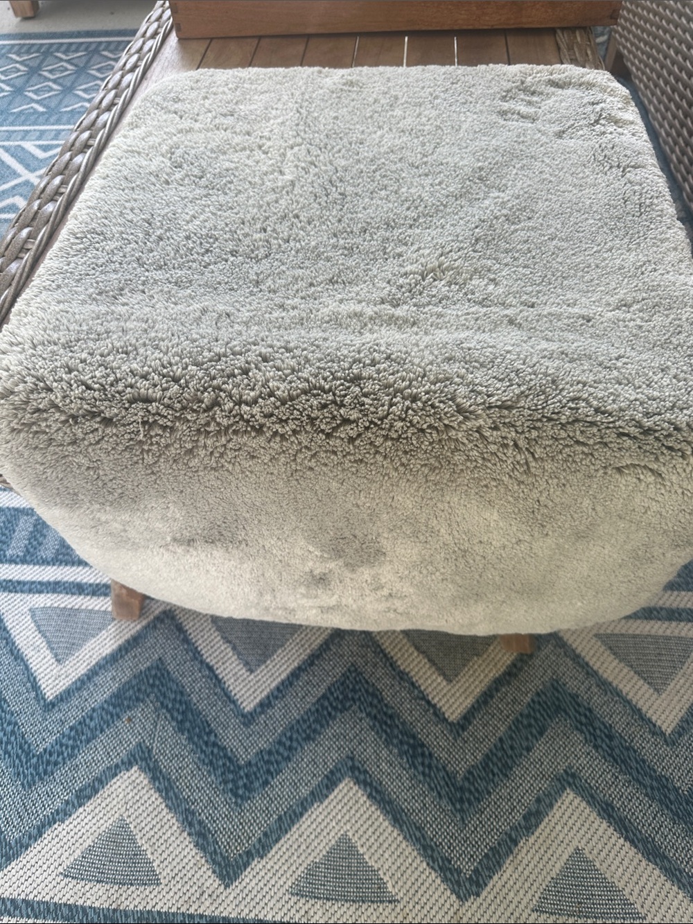 Wamsutta Perfectly Soft Gray Fluffy Lux Bath Mat